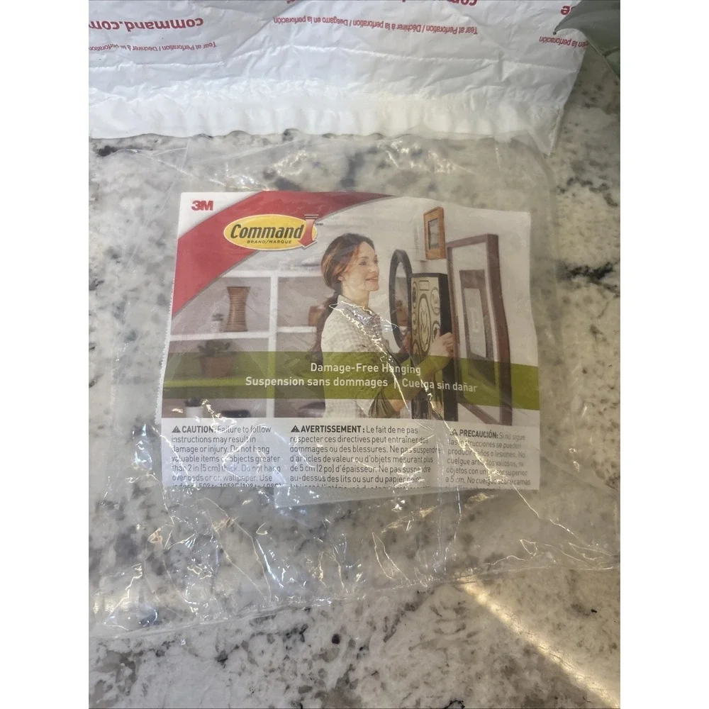 Command Large Picture Hanging Strips White 20 Pairs/Pack Damage‎ Free Wall Decor